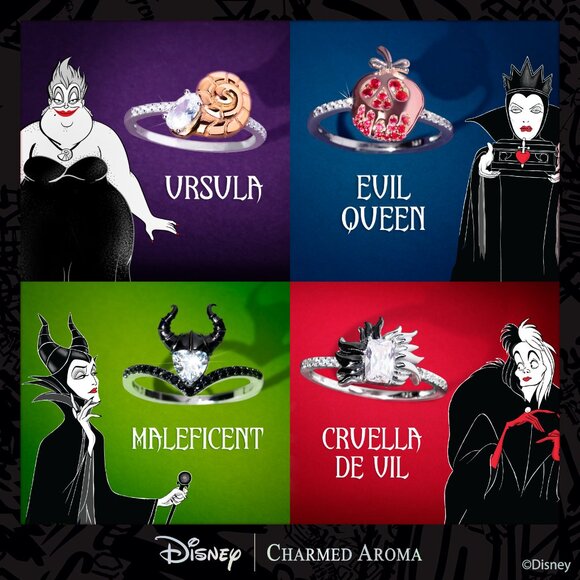 Disney Villians Cruella De Vil ring, 925 Sterling Silver Charmed Aroma - Picture 10 of 10